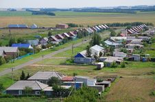 The Villagein Russia. View From Above Royalty Free Stock Image The Villagein Russia. View From Above Royalty Free Stock Image