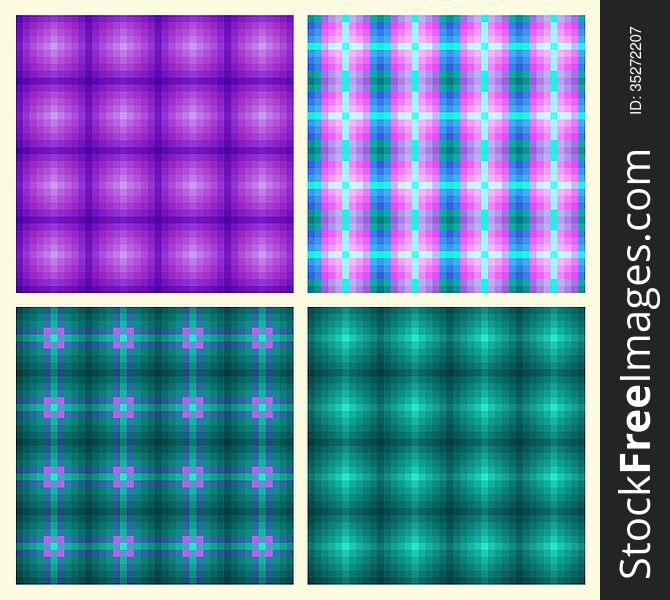 Set of colored patterns, eps10. Set of colored patterns, eps10