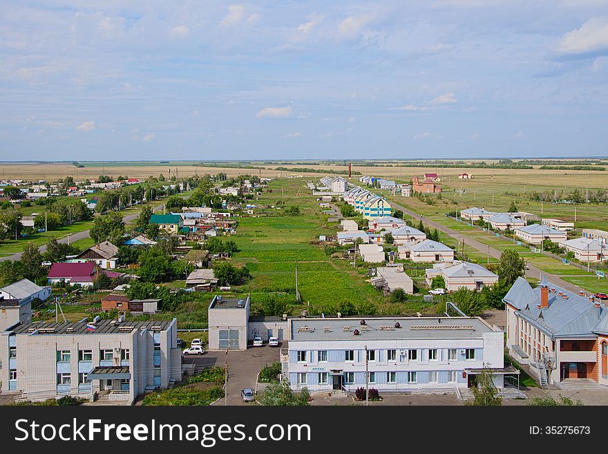 The village Halbstadt in Russia