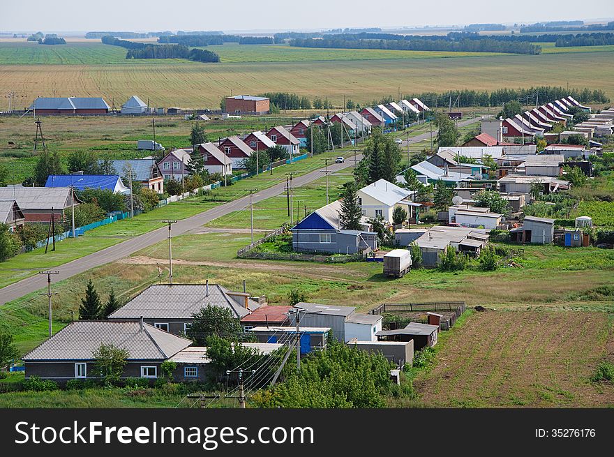 The Villagein Russia. View From Above