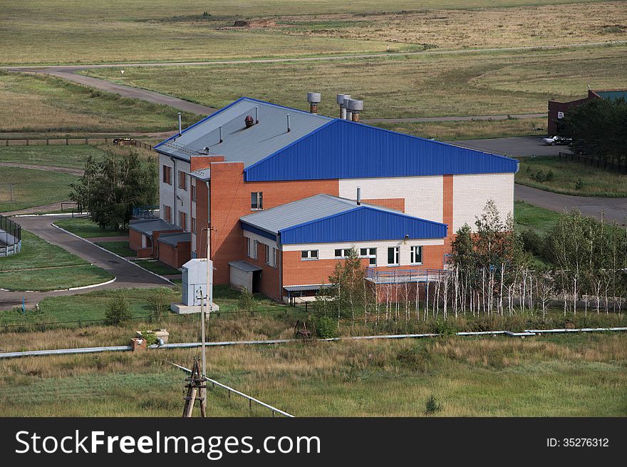 This is the building of school in the village Halbstadt in Russia. Like a little Germany in Russia.