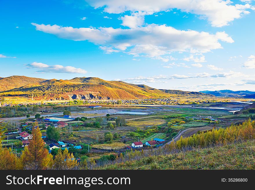 The photo taken in China's inner mongolia autonomous region hulun buir city yakeshi bahrain town,Lama (buddhist monk) mountain national forest park.The time is September 20, 2013. The photo taken in China's inner mongolia autonomous region hulun buir city yakeshi bahrain town,Lama (buddhist monk) mountain national forest park.The time is September 20, 2013.