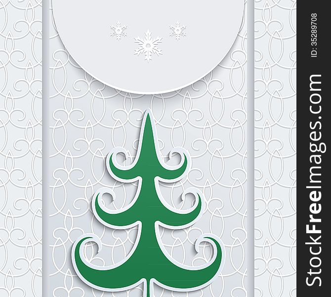 Christmas background, decorative greeting card
