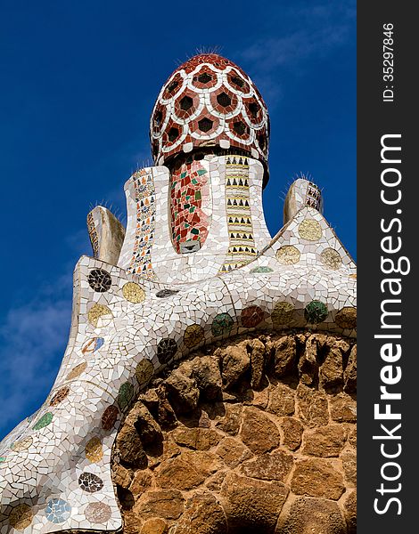 Interesting patterns Mota Barcelona Park Guell