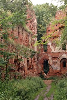 Wall Of Brick Castle Stock Image