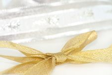 Celebratory / Christmas Ribbon Stock Photo