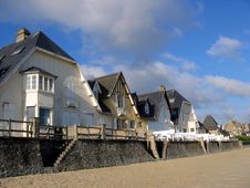 Norman Sea Front Houses Royalty Free Stock Photo Norman Sea Front Houses Royalty Free Stock Photo