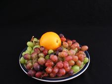 Orange And Grapes 4 Stock Photography Orange And Grapes 4 Stock Photography