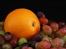 Orange And Grapes 3 Stock Images Orange And Grapes 3 Stock Images