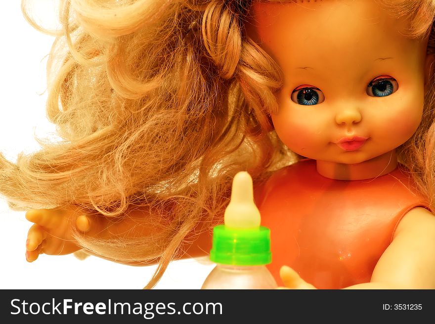 Blonde Vintage Children Doll 6