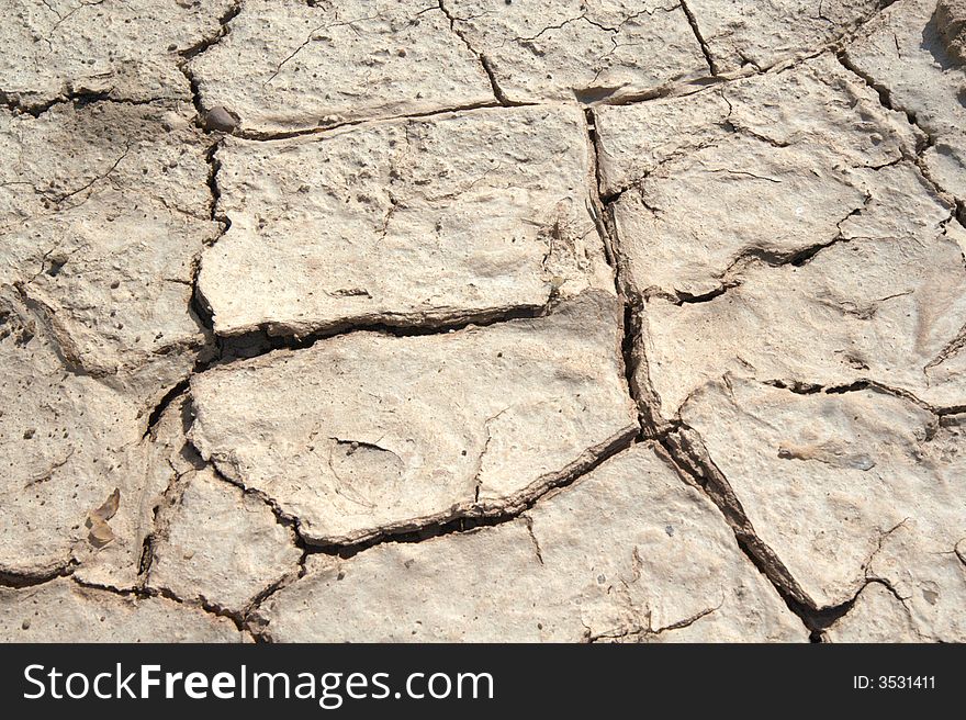 Dry yellowish clayey soil texture. Dry yellowish clayey soil texture.