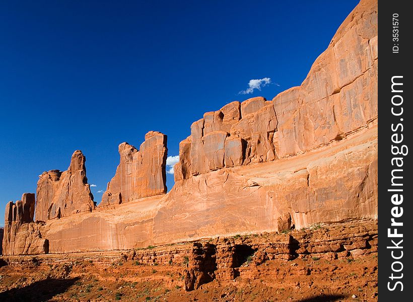 Picture of rock wall taken in the western USA