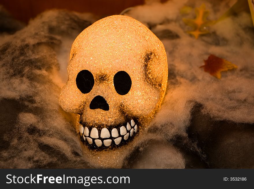 Glowing Halloween Skull