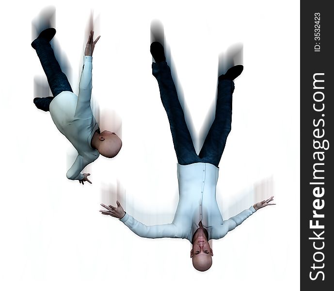 An conceptual image of some falling suicidal men. An conceptual image of some falling suicidal men.