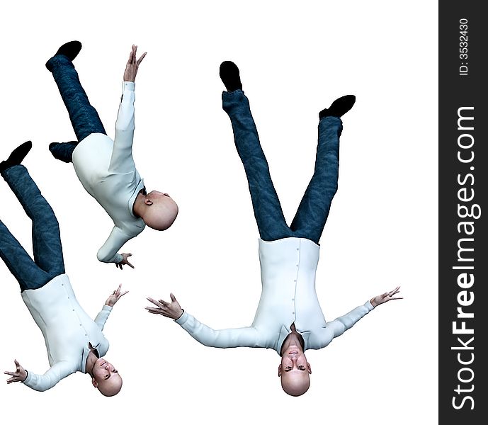 An conceptual image of some falling suicidal men. An conceptual image of some falling suicidal men.