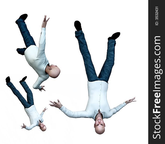 An conceptual image of some falling suicidal men. An conceptual image of some falling suicidal men.