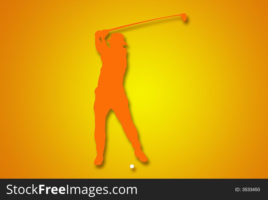 Golfer Illustration