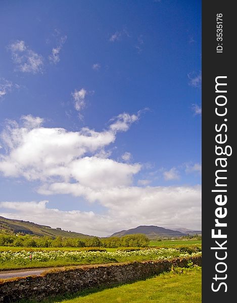 Clouds over the scottish hills