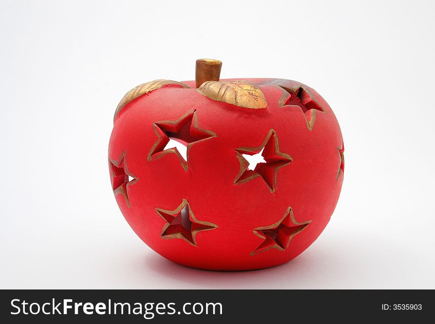 Christmas decoration on the neutral background