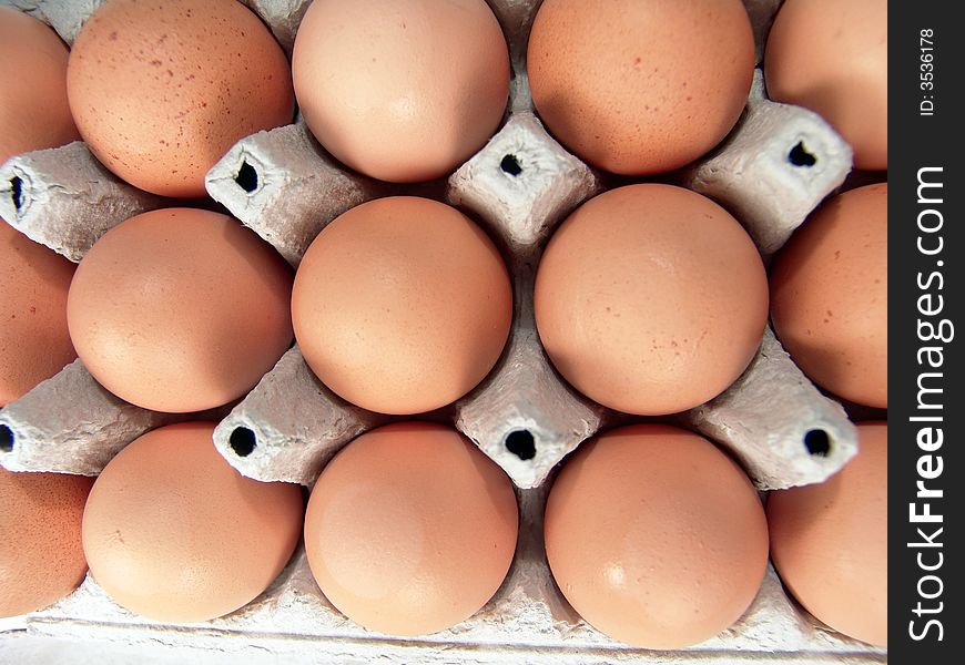 Eggs Brown Raw Food Pattern