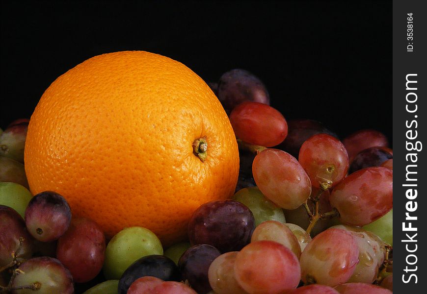 Orange And Grapes 3