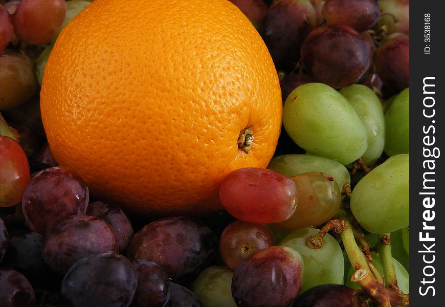 Orange And Grapes 2