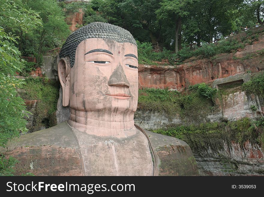 Grand Buddha Statue In Leshan