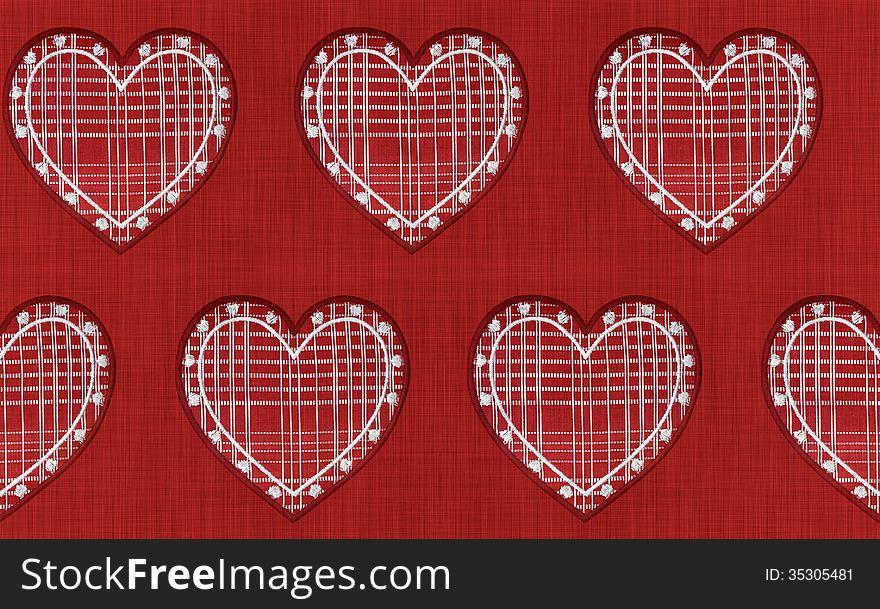 Tirol's style hearts repeat pattern. Tirol's style hearts repeat pattern