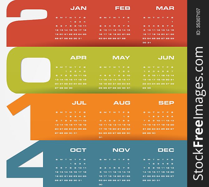 Simple   calendar 2014