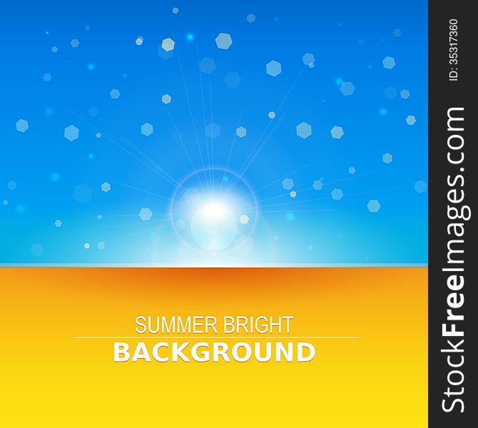 Sun Rays Vector, Sunbeams, Vector Background