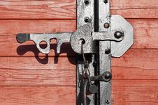 Closeup Of A Vintage Wooden Latch Stock Images Closeup Of A Vintage Wooden Latch Stock Images