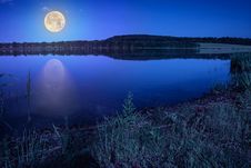 Mountain Lake Near Forest Stock Image Mountain Lake Near Forest Stock Image