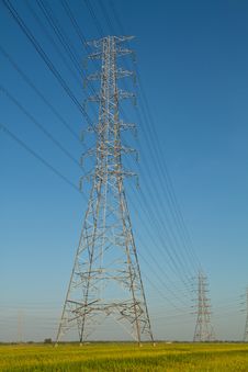 High Voltage Tower Royalty Free Stock Photos High Voltage Tower Royalty Free Stock Photos