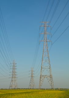 High Voltage Tower Stock Image High Voltage Tower Stock Image