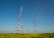 High Voltage Tower Royalty Free Stock Photos