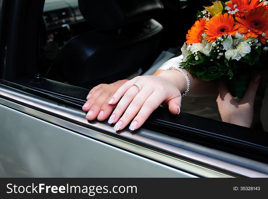 Wedding car is the traditional means of transportation of the bride and groom. Is the indicator of a future family. Wedding car is the traditional means of transportation of the bride and groom. Is the indicator of a future family