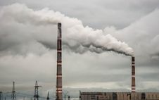 Smoke From Power Station Pipes Royalty Free Stock Image Smoke From Power Station Pipes Royalty Free Stock Image