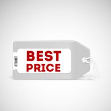 Blank Price Tag Isolated On White Stock Photos Blank Price Tag Isolated On White Stock Photos