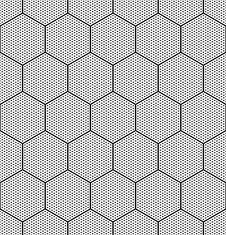 Seamless Hexagons Texture. Royalty Free Stock Photography