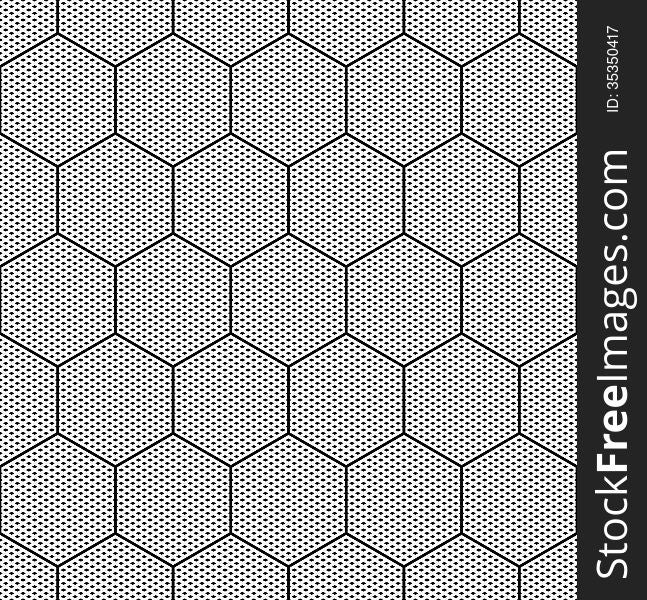 Seamless hexagons texture.