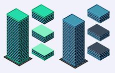 Isometric Building Royalty Free Stock Image Isometric Building Royalty Free Stock Image