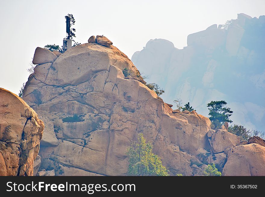 The huge rocks peak