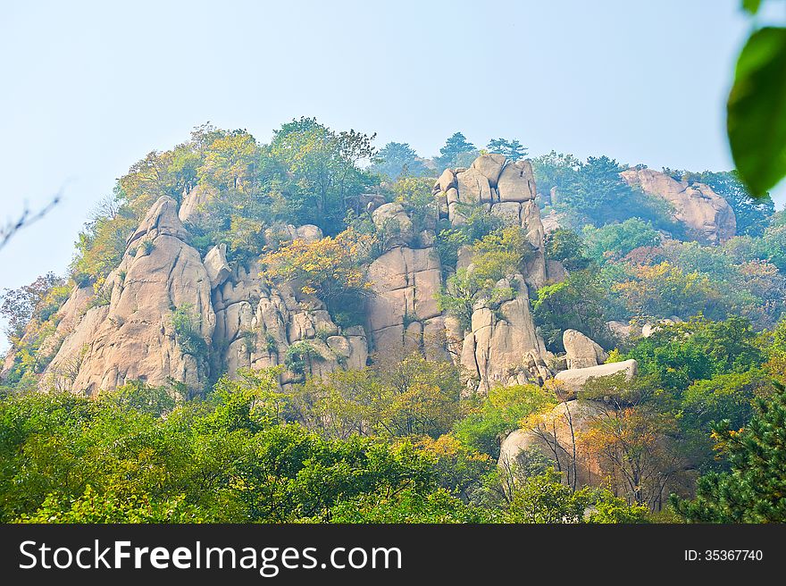 The photo taken in China's Hebei province qinhuangdao city,ancestral mountain scenic area,the gallery valley.The time is October 4, 2013. The photo taken in China's Hebei province qinhuangdao city,ancestral mountain scenic area,the gallery valley.The time is October 4, 2013.