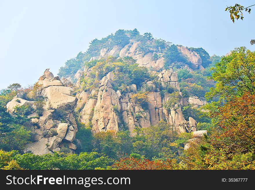 The photo taken in China's Hebei province qinhuangdao city,ancestral mountain scenic area,the gallery valley.The time is October 4, 2013. The photo taken in China's Hebei province qinhuangdao city,ancestral mountain scenic area,the gallery valley.The time is October 4, 2013.