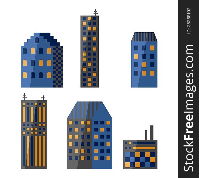 Set Of Buildings