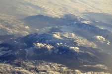 Alps From Above Royalty Free Stock Photography Alps From Above Royalty Free Stock Photography