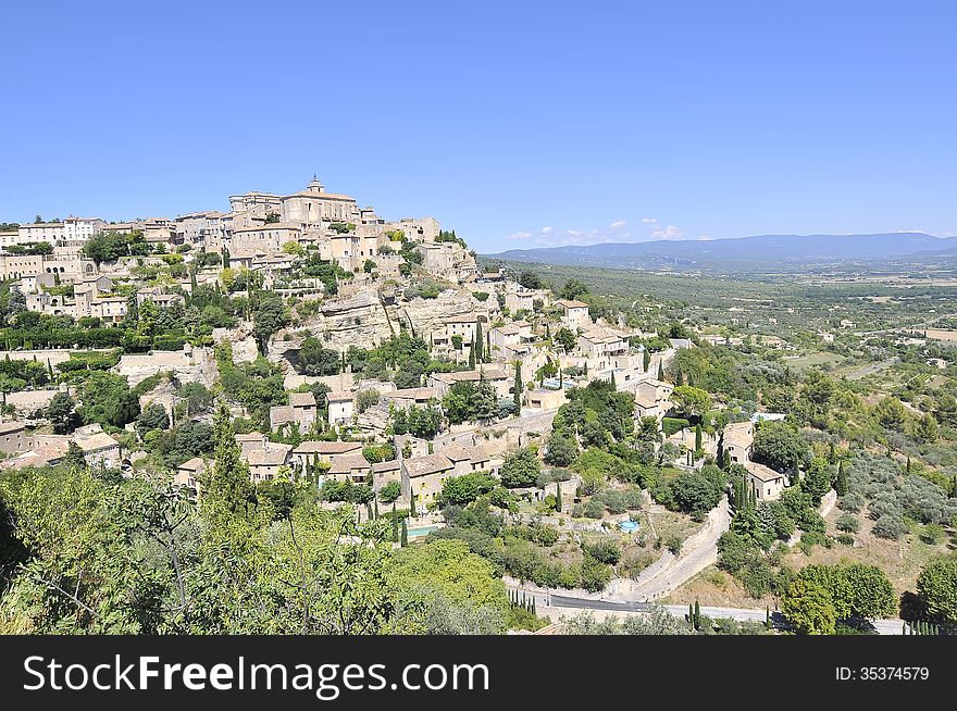 French landscape in a sunny day, Provence