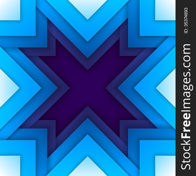 Blue triangle shapes snowflake background. RGB EPS 10. Blue triangle shapes snowflake background. RGB EPS 10