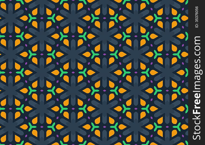 Vector seamless geometric pattern