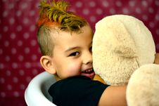 Boy Hugging Royalty Free Stock Photo Boy Hugging Royalty Free Stock Photo